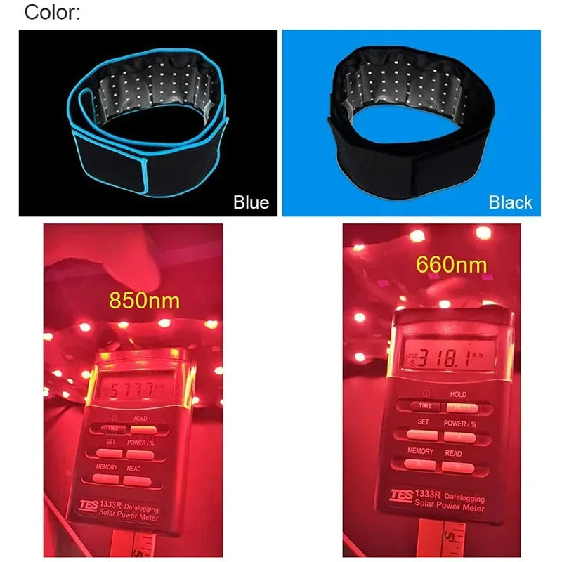 Red Light Therapy Belt – 660nm & 850nm Infrared Therapy Wrap