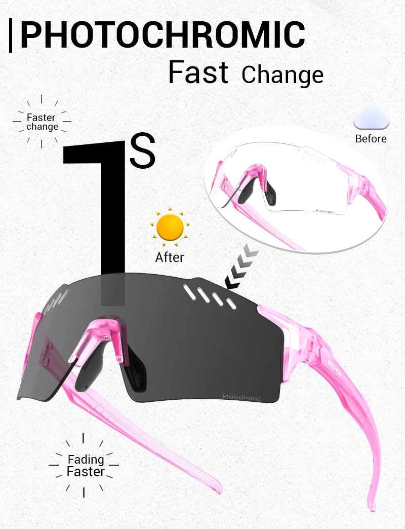 Lentes ActiveVue - Gafas Fotocromáticas Protección UV400 - Rosa