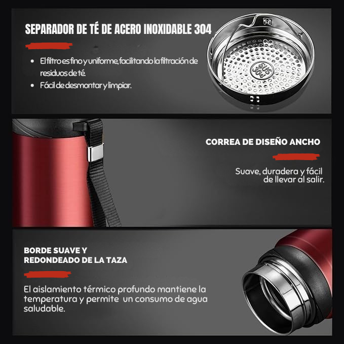 Botella Térmica al Vacío con Pantalla LED - Smart