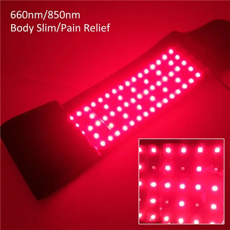 Red Light Therapy Belt – 660nm & 850nm Infrared Therapy Wrap