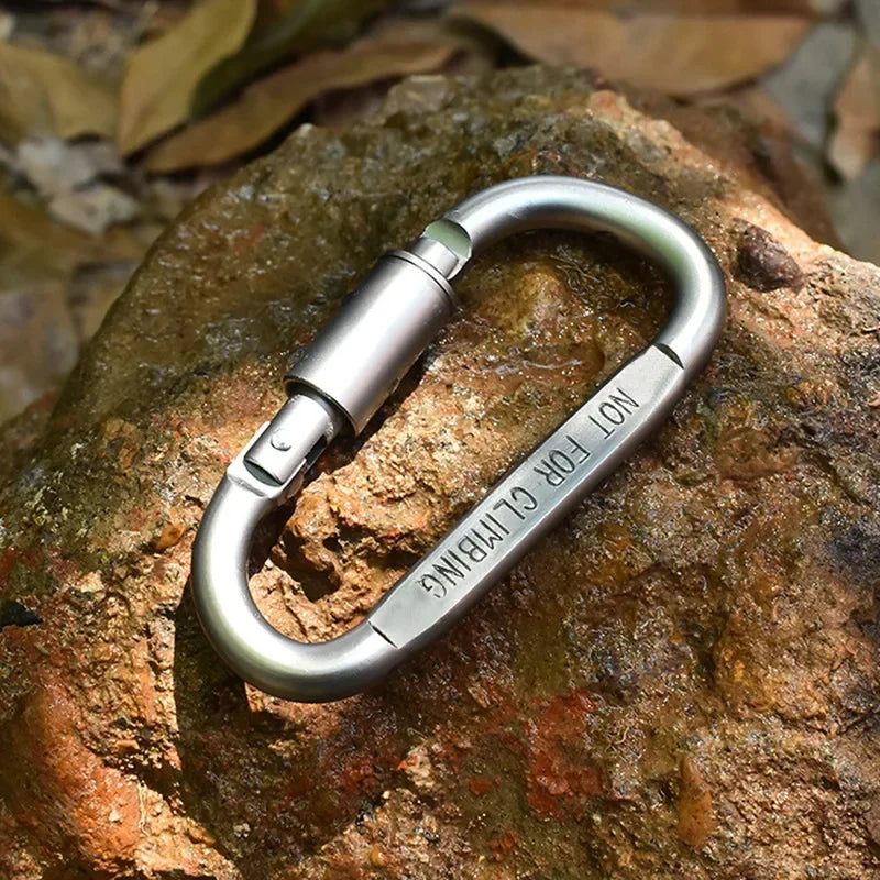 Tactical Carabiner Clips (4/6/12 Pack) – Outdoor Keychain & Gear Hooks