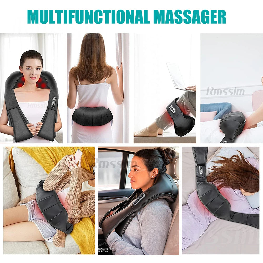 3D Shiatsu Electric Massage Pillow with Heat