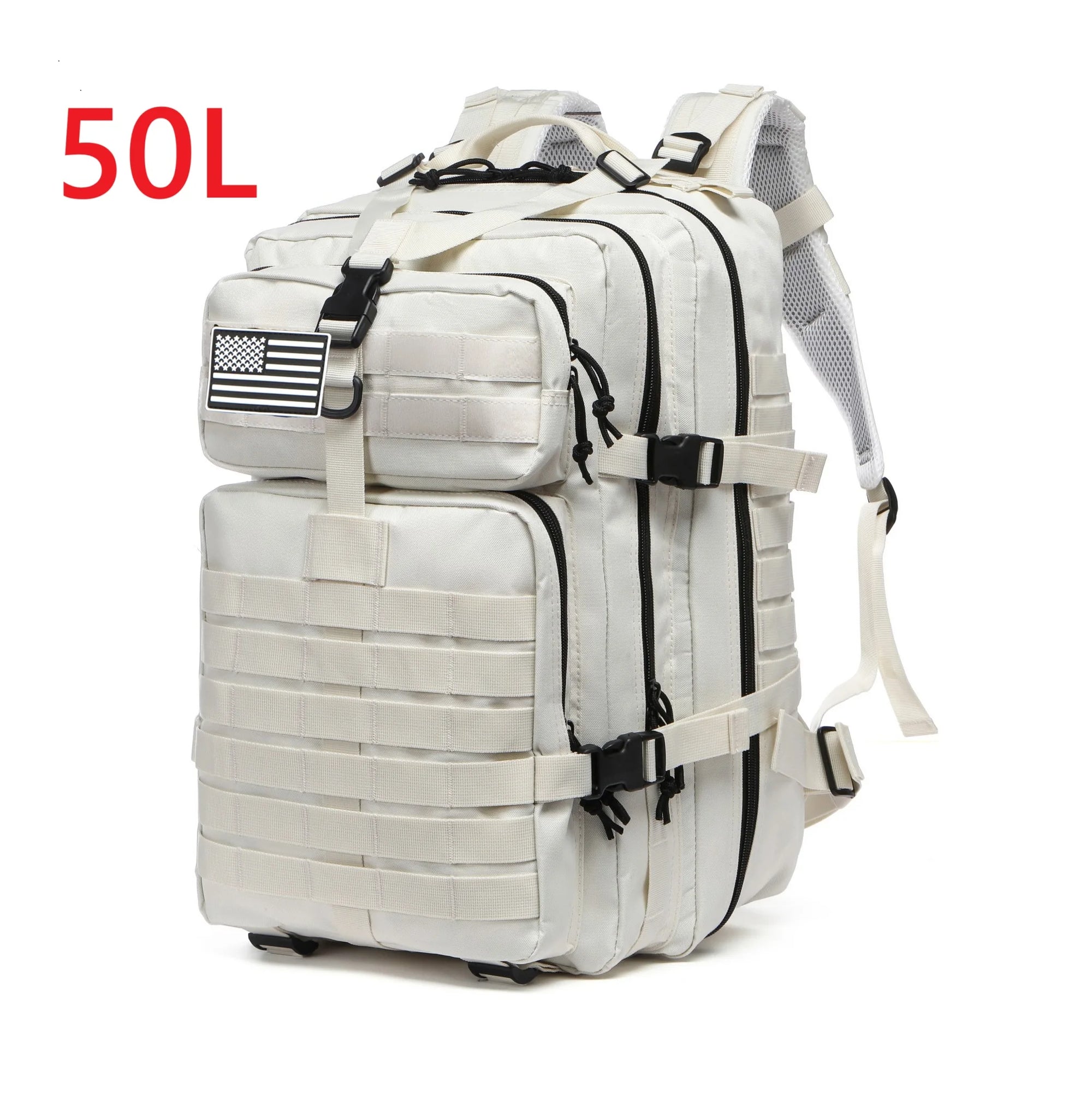 50L Waterproof Tactical Backpack for Hiking & Camping