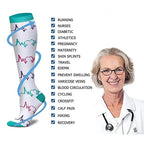 Compression Socks (8 Pairs) | All-Day Support for Nurses, Travel, Running & Recovery