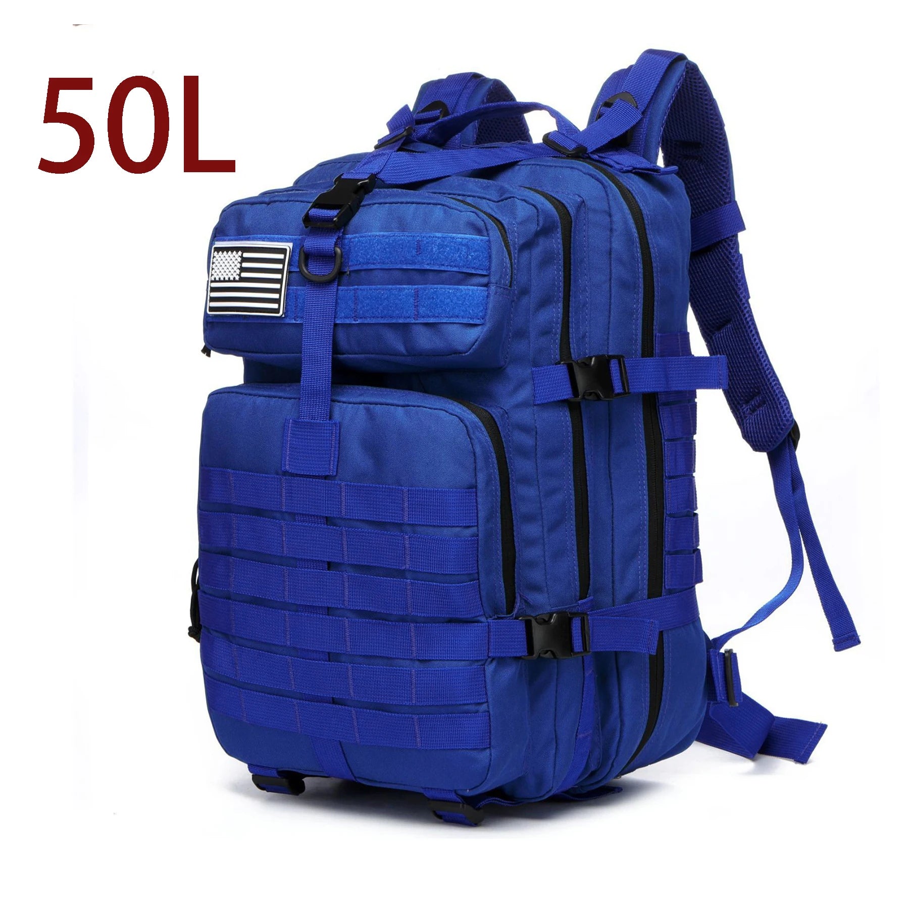 50L Waterproof Tactical Backpack for Hiking & Camping