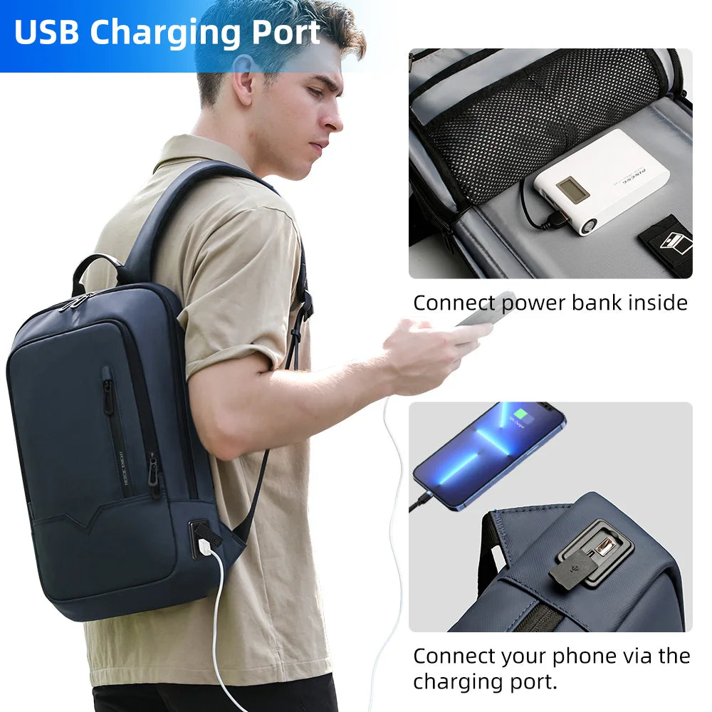 Smart Waterproof Laptop Backpack