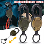 Retractable Carabiner Clip with Steel Cable