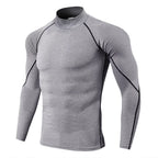 Men's Long Sleeve Compression Shirt – Quick-Dry Athletic Gym & Running Top