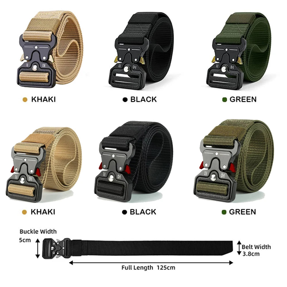 Tactical Quick Release Belt for Hiking, Camping & Work