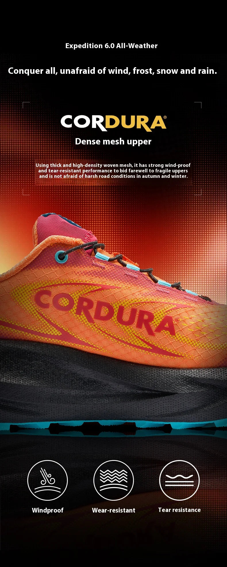 BMAI Trail Running Shoes – Lightweight Breathable -Orange