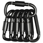 Tactical Carabiner Clips (4/6/12 Pack) – Outdoor Keychain & Gear Hooks