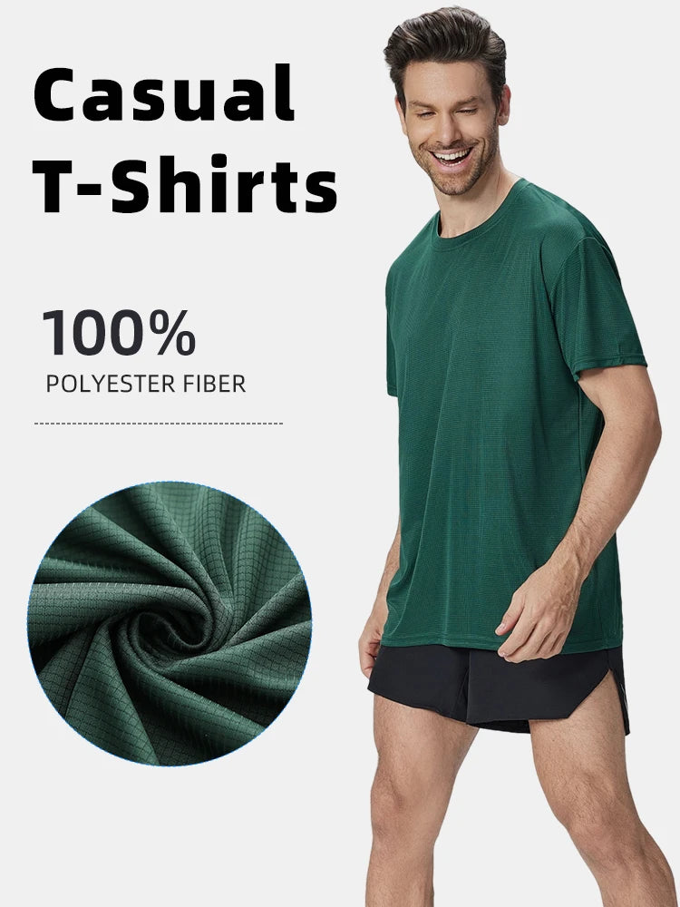 Men's Dry-Fit Crew Neck T-Shirts – 6 Pack