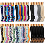 Compression Socks (8 Pairs) | All-Day Support for Nurses, Travel, Running & Recovery