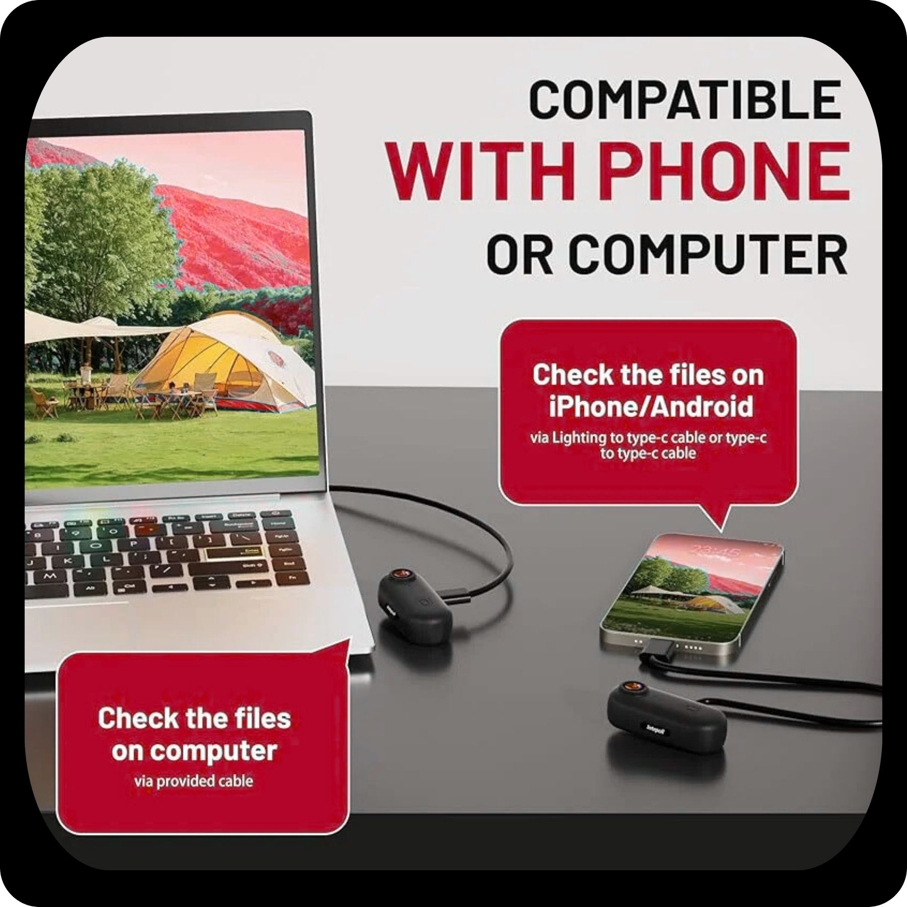 Mini 4K UHD or FHD Action Body Camera