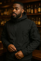 Men's waterproof jacket with hood