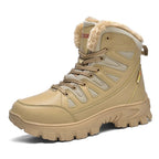 Men's combat boots – waterproof, slip-resistant hiking boots, puncture-resistant and ankle-sprain-protected work boots