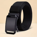 Military tactical belt with automatic buckle