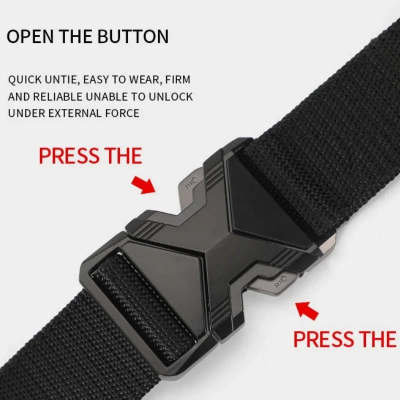 New men's belt 125 cm with buckle