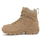 Men's combat boots – waterproof, slip-resistant hiking boots, puncture-resistant and ankle-sprain-protected work boots