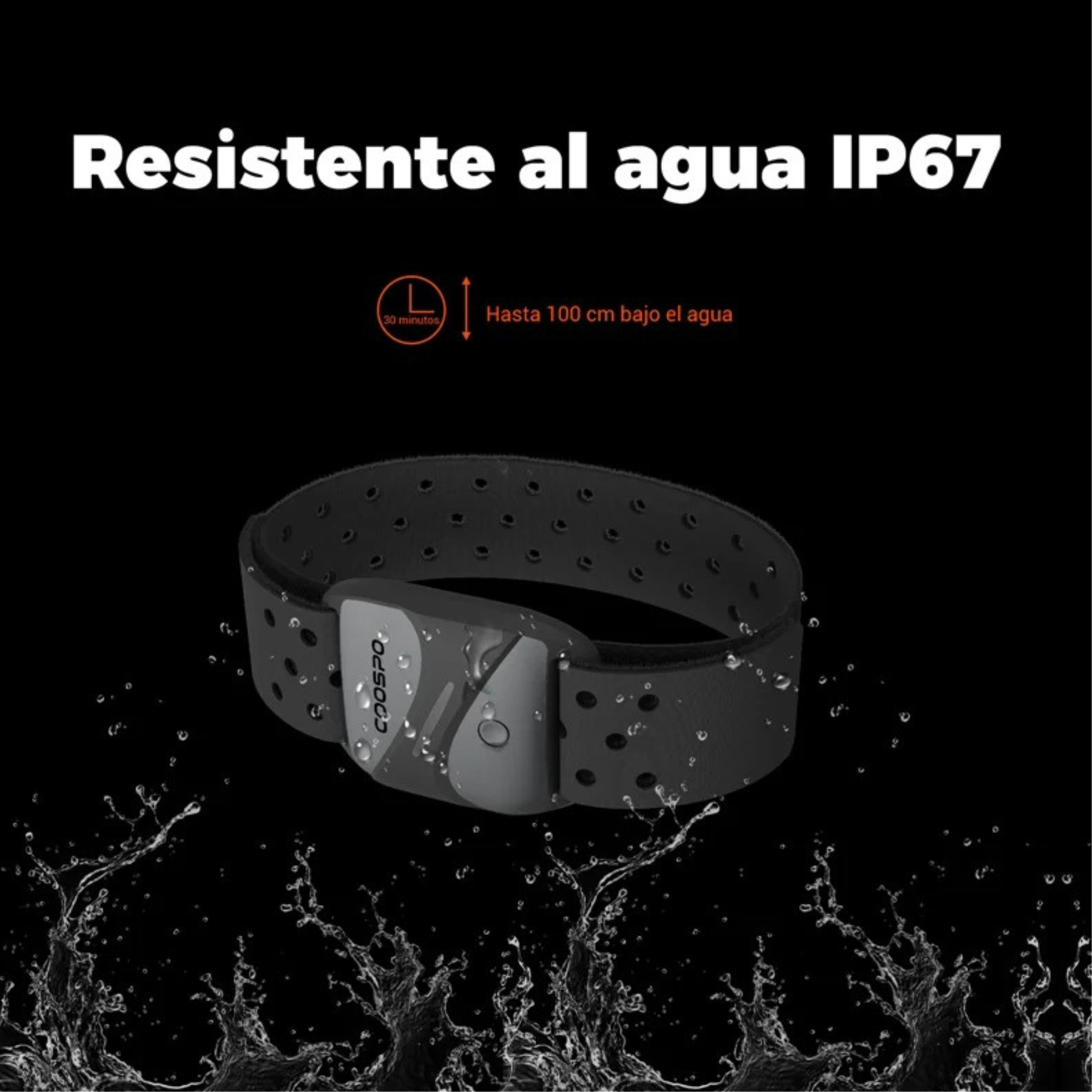 HW807 Monitor de Frecuencia Cardíaca en Brazo - COOSPO