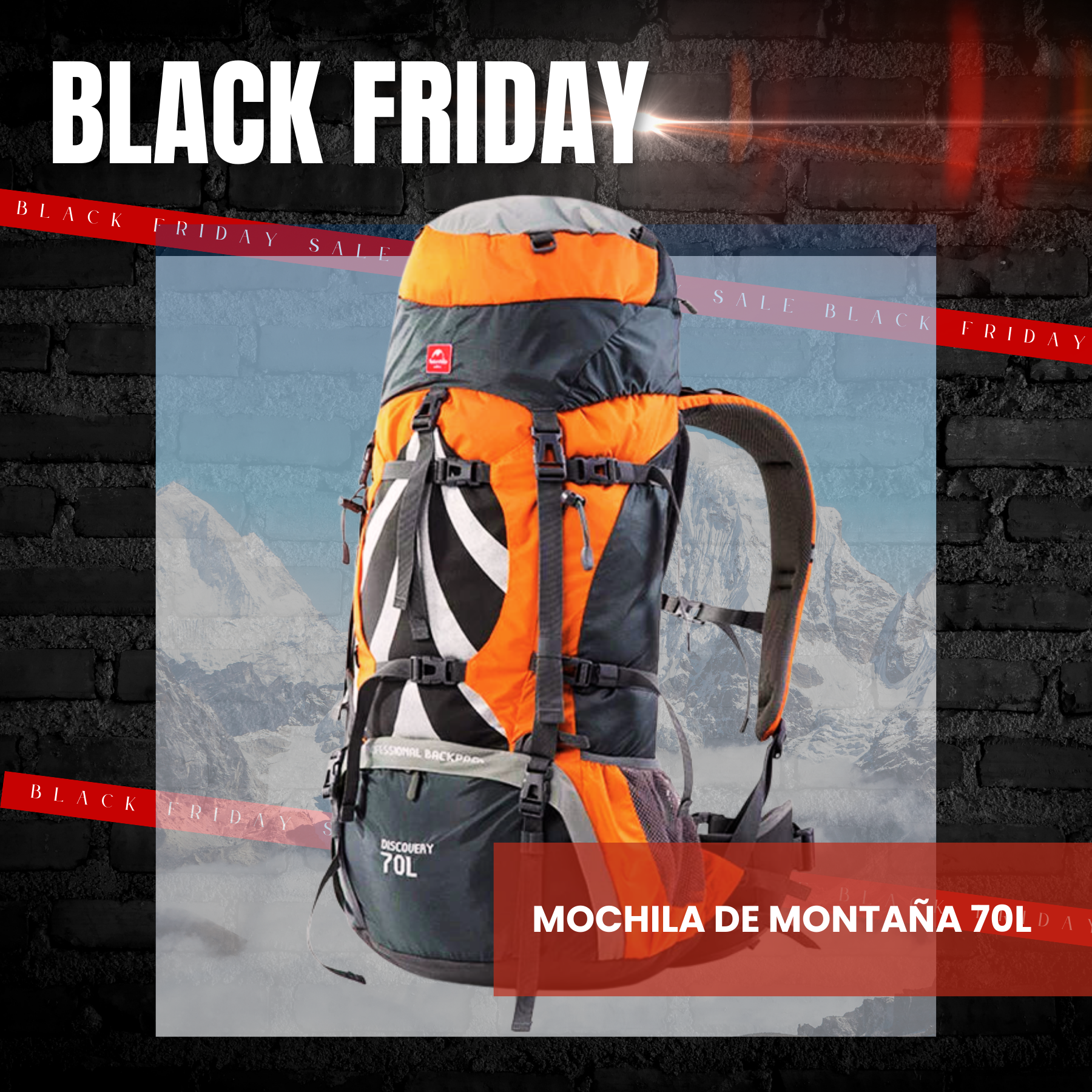 MOCHILA DE MONTAÑA 70L Naturehike
