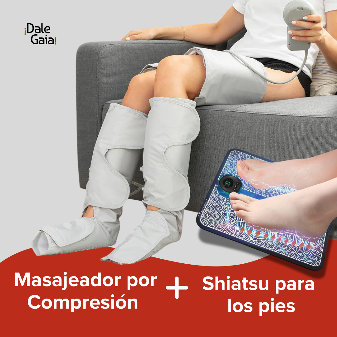Pack Masajeador de Piernas Aire Maspres + Shiatsu para los Pies
