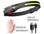 Linterna Frontal NightFlex Pro X3: 2 Luces Frontales LED com Sensor Inteligente para Trail Running y Aventuras al Aire Libre