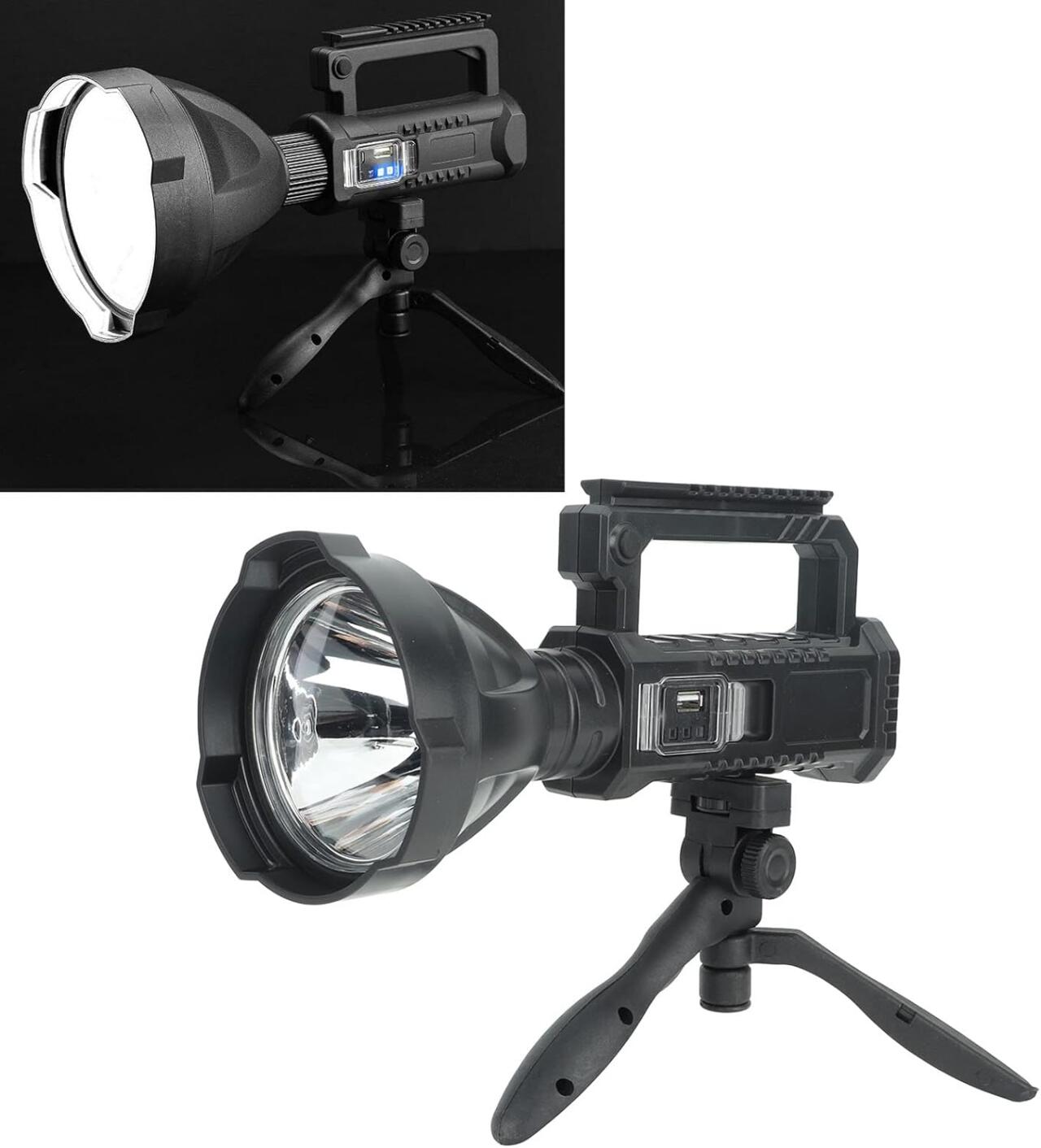 Total Light Pro – Powerful Flashlight with Tripod + Solar Power Bank