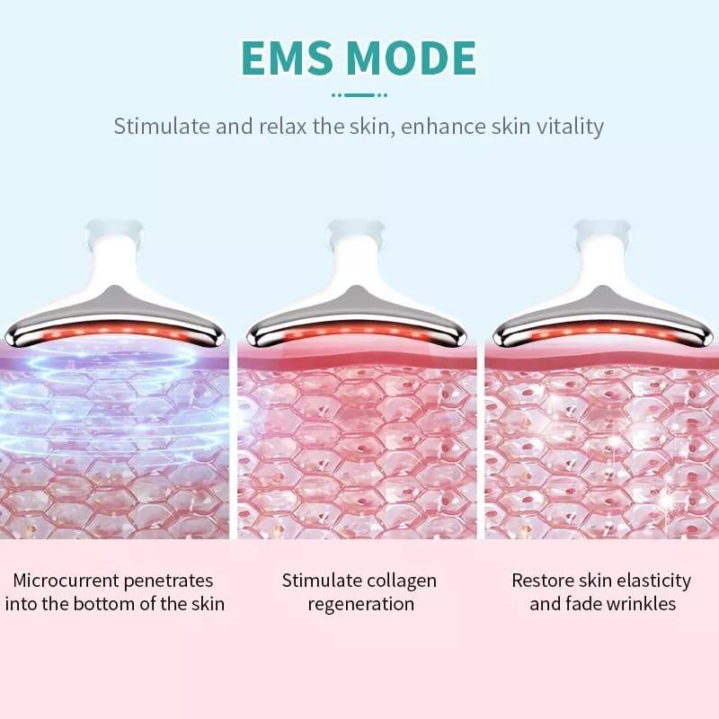 LUMI-SKIN™ – Anti-Wrinkle Facial Massager with 7 LED Light Modes
