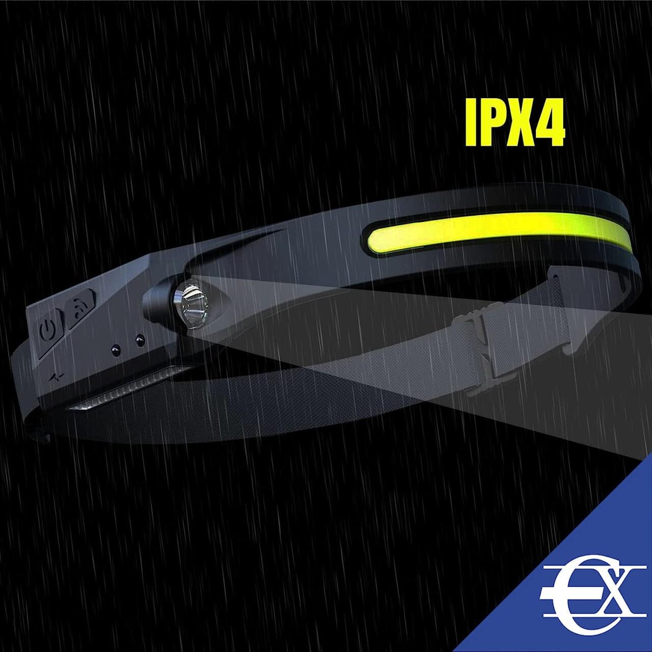 Linterna Frontal NightFlex Pro X3: 2 Luces Frontales LED com Sensor Inteligente para Trail Running y Aventuras al Aire Libre
