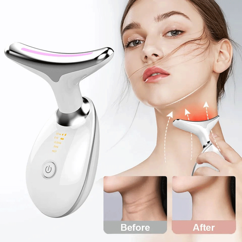 LUMI-SKIN™ – Anti-Wrinkle Facial Massager with 7 LED Light Modes