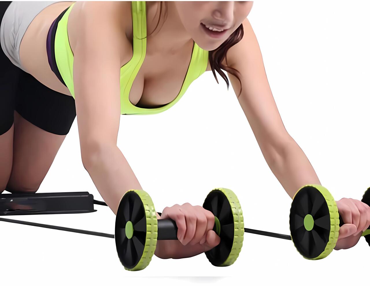 Ab Wheel + Resistance Bands