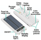 Dale Iluminación Total - Linterna Potente Con Tripode + Powerbank Solar