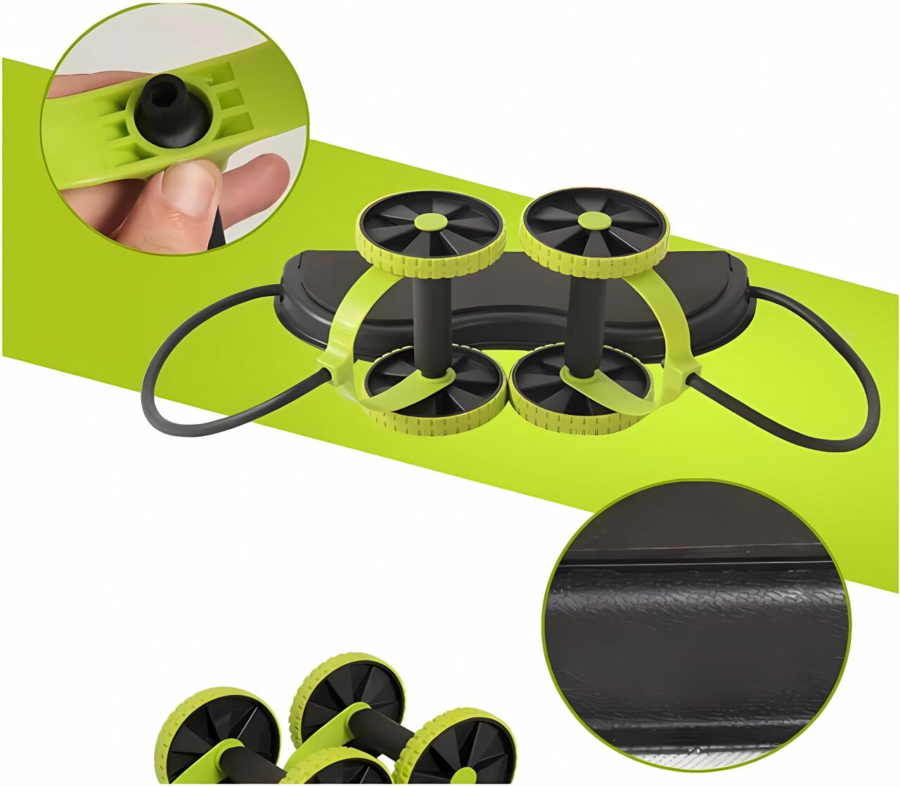 Ab Wheel + Resistance Bands